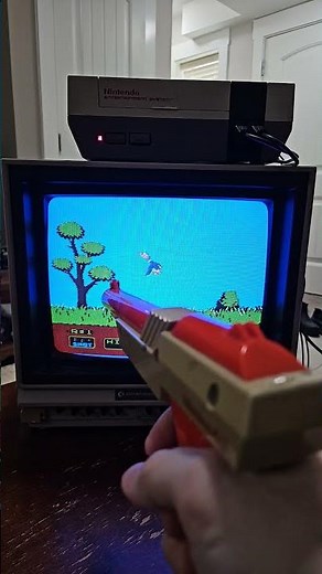 Duck Hunt CRT gameplay #retrogaming #nintendo #nes