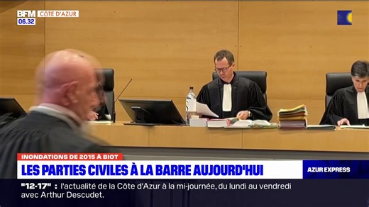 Ce jeudi, les parties civiles vont s'exprimer à la barre dans le cadre du procès des inondations meurtrière de Biot en 2015 | BFM Nice Côte d’azur