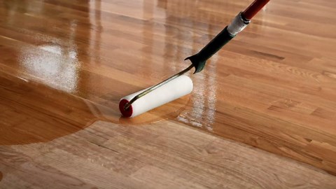 Eco-Tuff Finish Polyurethane Clear Coat — UV Resistant & Non-Toxic Wood Sealer — Clear Protective Water Based Sealant for Concrete Surface, Wood Floor, Cabinet, Countertop,Furniture — 5 Gallon — Satin