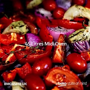With spacious 45-liter capacity Beko Midi Oven, you get to enjoy more space when cooking, and efficient heat distribution for consistent cooking results. #Beko #MidiOven #Oven #ABekoStateOfMind | Beko
