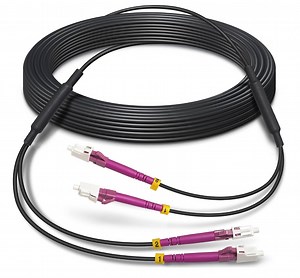 [Hot Item] Armored OM4 LC to LC Fiber Patch Cables Multimode Indoor Outdoor Duplex MMF LSZH Black OD3.0mm