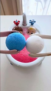 Red&White&Blue&White 2 Colors Mixing Magic🐶🌈 #shorts