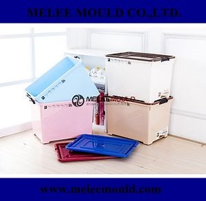 [Hot Item] Plastic 70L Stackable Container with Wheel Box Mould