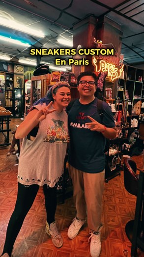Puedes pintar tus SNEAKERS en Paris!! 🎨👟 @minimeparis . . #sneakers #customshoes #customsneakers #art #nike #jordan #paris | Martin Juarez