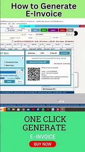 One Click Generate E-Way Bill and E-invoice l One Plus ERP Software