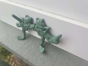 Cast Iron Frog Wall Hook: Home & Garden Decor - Etsy