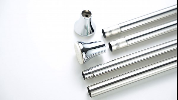 Shower Curtain Rod, 36-76inch, No Drilling Spring Tension Rod, Polished 304 Stainless Steel Shower Curtain Rod for Shower, Windows, Doorway.