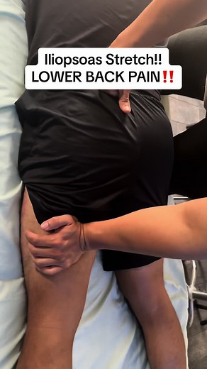 Tackling on lower back pain with the Iliopsoas! #lowerback #pain #iliopsoas #stretching #massage