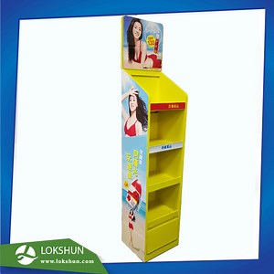 [Hot Item] High End Customized Rotary Wooden Display Rack Supermarket Store Fixture with Drawers