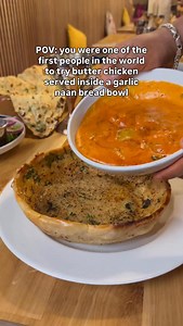 This dish is going to change your life. And potentially change your go to Indian restaurant order FOREVER. Introducing our Curry-In-A-Naan. Your choice of curry served inside an edible garlic naan bread bowl! Only available at Green Gates Sauchiehall Street and Green Gates Merchant City! Link in bio for bookings. | GREEN GATES CAFE