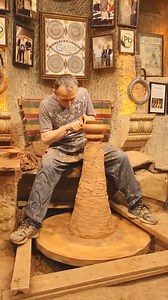 Mastering ancient pottery art in Cappadocia. #Craftsmanship #Cappadocia #Pottery #Tradition #Artisan | asianTraveler Magazine