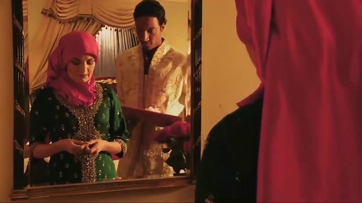 Muslim marriage first night scene at first night wedding