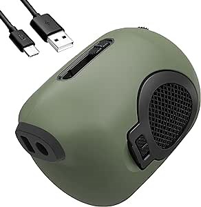 Nitecore BB Mini Electric Compressed Air Duster, Green, USB Rechargeable Portable Compact Blower for Cameras, Computer, Keyboard with Lumentac Cable