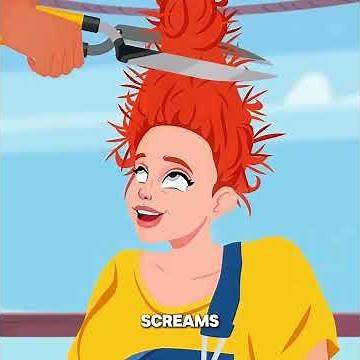 He Tested Their Hair to Find a Wife... But the Last One 🤯 #animation #funny