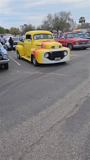 3.4K views · 65 reactions | Hot  Classic Ford Truck at Run to the Sun Car Show in Myrtle Beach #trucks #classictrucks #classiccars #oldtrucks #carshow #Ford #fordtrucks #classicford #oldcars #oldtruck #vintagestyle #flames | The Customized Ride | Facebook