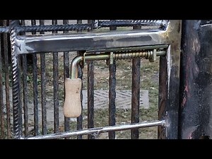 Gate Latch for a Cage Door.