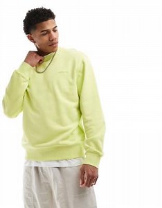 Carhartt WIP - Duster - Sweat surteint avec inscription logo - Vert citron | ASOS
