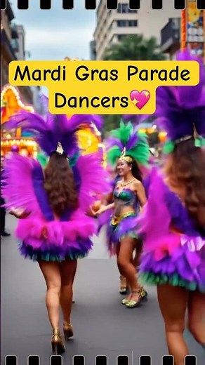 Mardi Gras Parade Dancers Bring the Party! 🎭💃🔥