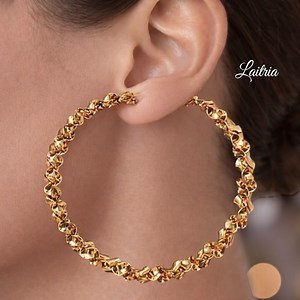 Huge Pattern Hoop Earrings, Modern Fashion Exaggerated Hoop Earrings, Geometric Pattern, Extra Large Fashion Earrings - Etsy Canada