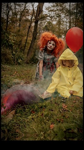 We all float down here , pennywise Georgie photo shoot #it #pennywise #pennywisetheclown #canon #photoshoot | Frank C Sandoval Jr
