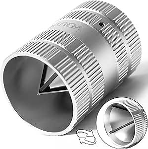 Vouyar Deburring Tool for Copper Pipe, PVC Tubing, 1/4” to 1-5/8" All-metal Inner Outer Pipe Reamer, Copper Pipe Cleaner, Tube Chamfering Plumber Tool - Amazon.com