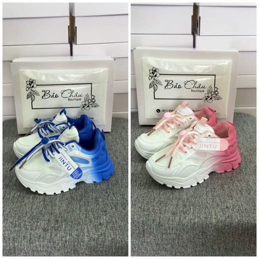 400K views · 7.3K reactions | SALE mẫu thể thao siêu hot cho bé yêu diện mùa Lễ Tết  ☘️Size 26-37 -- Bé trai bé gái đi đều cưng xỉu!!! ☘️Hàng chuẩn Quảng Châu cao cấp JINTU, kiểm tra đi thử trước khi thanh toán. ☘️Hỗ trợ đổi size tận nhà. #giaytreem #giayxinhchobe #giaythethaochobe #giaydepbeyeu #quanaotreem #giayquangchau | Bảo Châu Boutique - Giày Dép Bé Yêu | Facebook