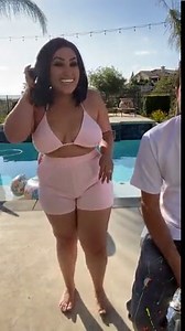 the best sexy busty wife trying on a bikini