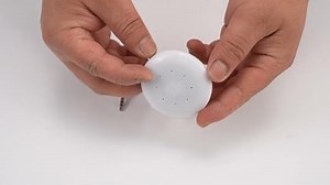 DIY Leistungsstarker Stereo-Lautsprecher Mini 3,5 mm Kissenlautsprecher Tragbarer CD DIY Kissenlautsprecher für MP3, MP4, CD-Player, Handy (weiß)