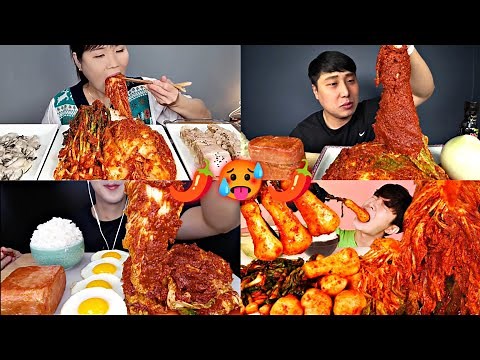 MUKBANGERS EATING TOO MUCH EXTREME SPICY KIMCHI!🌶️🔥🥵🙀