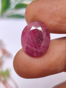 Natural Red Ruby Gemstone, Untreated Ruby Gemstone, Faceted Ruby for Jewelry Making, 16×13.5×3.8 Mm, 9.35 Carats - Etsy