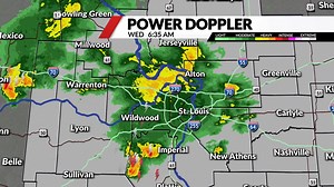 6:50am: A wet morning across the region, stormy in spots. Temperatures are already starting to climb. | Angela Hutti