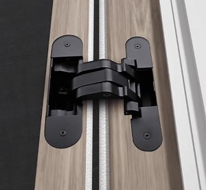 [Hot Item] 3D Invisible Concealed Adjustable off-Axis Panel Hinge Zinc Alloy Hidden Hinge for Decoration Wainscot Board Wooden Swing Door