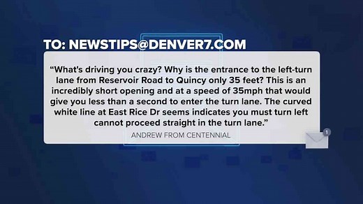 Why is the entrance to the left-turn lane on Reservoir Rd to Quincy only 35 feet?