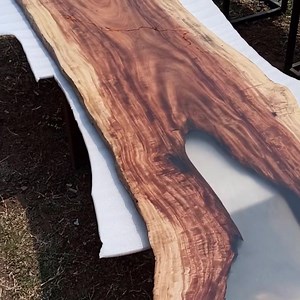 8ft bar top with clear resin #epoxy #resin #woodenart by #essentialartworks | Essential Artworks | Facebook