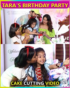 At Tara's birthday party, Jay Bhanushali helps his little princess cut her birthday cake. The video captures the adorable moment and the joy of the celebration. Watch this cute and heartwarming clip of Tara’s special day! | Telly Masala