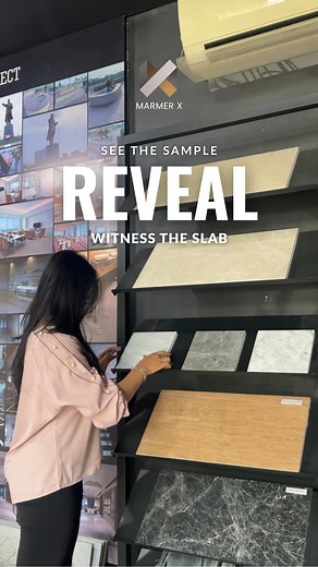 Reveal the journey: From holding a simple sample to witnessing the full slab unfold in front of you. Every vein, every tone, every detail finally seen in real scale. Curious about this material? 📩 DM or click the link in our bio to explore more options. #MarmerX #Terrazo #Marmer #Granit #SinteredStone | Marmer X