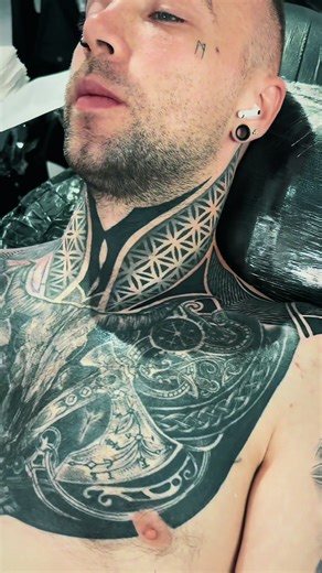 Mandala Neck and Throat Tattoo Ideas for Men