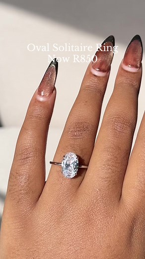 Oval Solitaire Rings - Limited Time Offer R850
