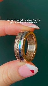 27 reactions · 5 comments | The “Triton” ring with paua shell, sand, & waves ‍♂️ You can even send in your own sand to be used in your ring (keep in mind - it is illegal to collect sand from many beaches. Always check local laws about collecting materials.) #customjewelry #handcraftedjewelry #weddingring #mensjewelry #ocean | Staghead Designs | Facebook