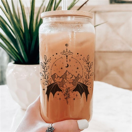 ACOTAR Coffee Glass | Velaris Reading Mug | Gift for Book Lover | City of Starlight Coffee | A Court of Thorns | Sarah J Maas - Etsy