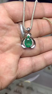 15 reactions · 3 comments | Natural Oval Cut Emerald in a Sterling Silver necklace with a beautiful grey String Dm for price WhatsApp: +923330249991 #shipmentworldwide✈️ #emerald #emeraldnecklace /z#jewelry #necklace #pendant #naturalstones #naturalstonesjewelry | Karakoram Kuts | Facebook