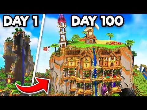 I Survived 100 Days In An AMPLIFIED WORLD In Minecraft Hardcore!