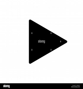 Playback icon on a white isolated background. Black play symbol. Vector illustration Stock Vector Image & Art - Alamy