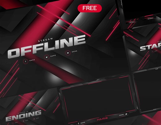 (FREE) Tracer Stream Package | Twitch Stream pack - Xyr Visuals