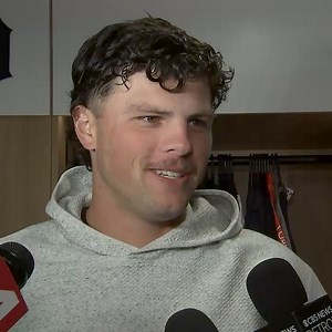 Calm, cool, and collected Brant Hurter picked up the win on the mound today. 💪 We get his thoughts from the Tigers clubhouse. #RepDetroit | FanDuel Sports Network Detroit