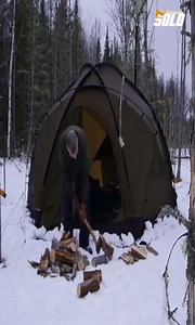 Sub Zero Hot Tent Winter Camping in Wilderness 🌲 #bushcraft #survival #adventure #wilderness #camping | Accessories Store