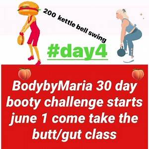 #day4 #200 kettlebellswing #bodybymariachallenge | Body by maria