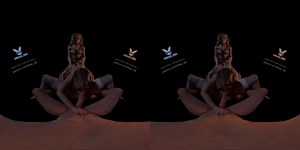 VReal_18K Spitroast FFFM with orgasm and stocking, reverse gangbang, 3D CGI render