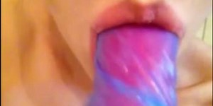 Gorgeous Russian teen Eating Her Own Creamy Cum (Grool)