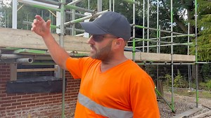 The importance of installing the stone jambs first in order to properly support the stonework and lintel on this self build project. We explain that the stone cill needs to be on to take the jamb, and the jamb needs to be on to take the stone head. The stone head will sit on top of the jamb and the lintel, which requires the jambs to be in place first. We also mention that we are taking extra precautions by putting foam around the stonework to protect it during the build process. #construction #